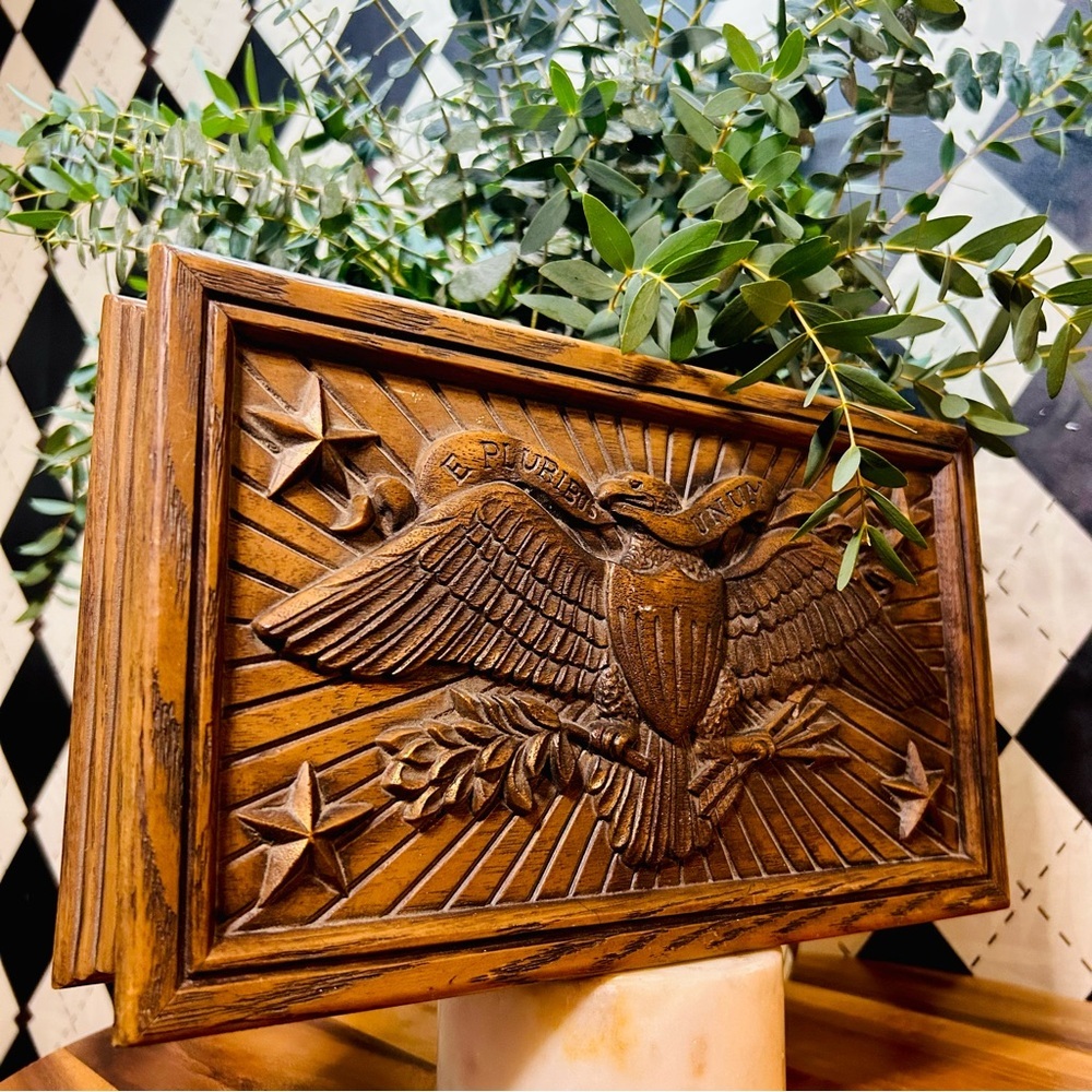 Bicentennial‎ Eagle Jewelry Box – “E Pluribus Unum” Collectible Vintage, 1976 - Picture 6 of 9